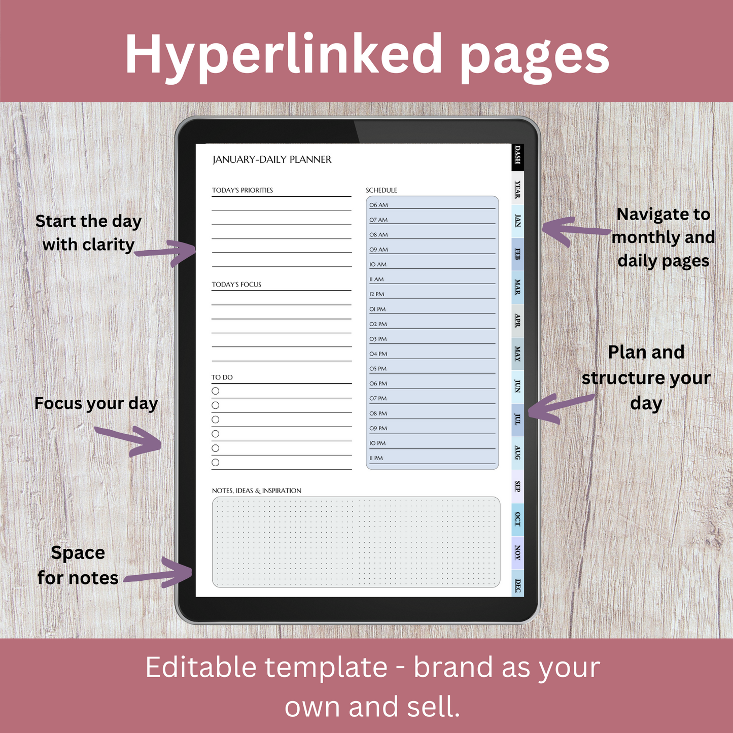 PLR ADHD Planner