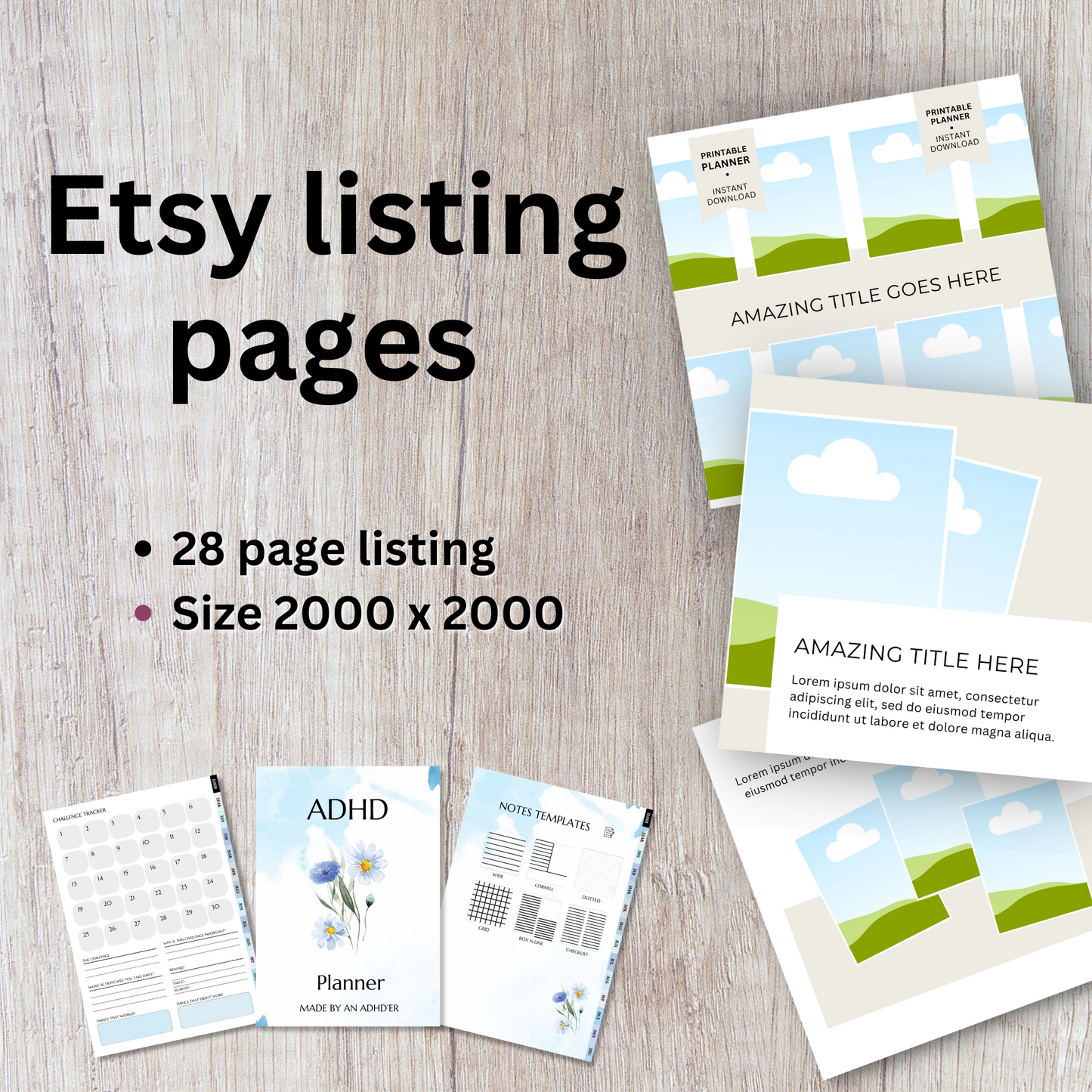 PLR ADHD Planner