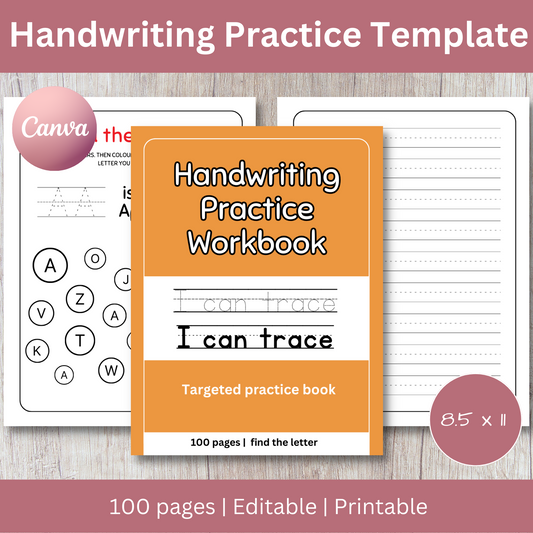 Handwriting Practice Workbook