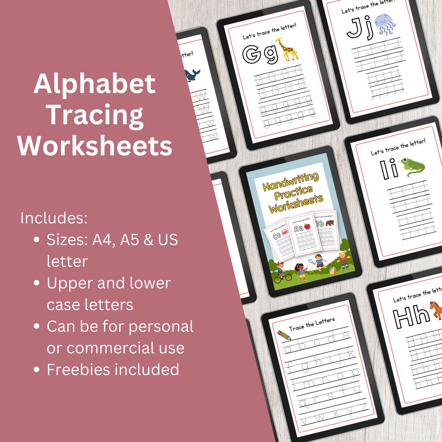 Alphabet Tracing Worksheets