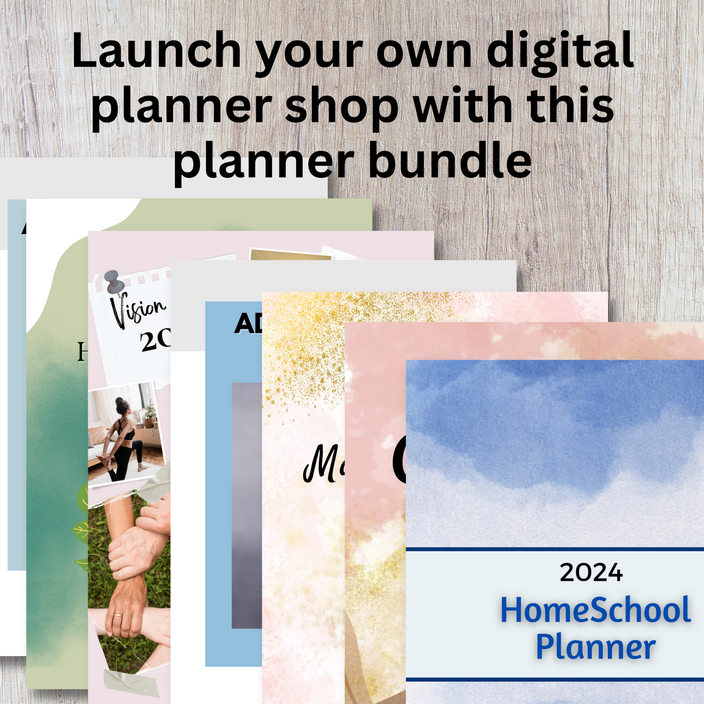 Create your own planner - PLR Planner Templates, Undated Planner Templates, PLR Canva Template, Digital Planner Templates